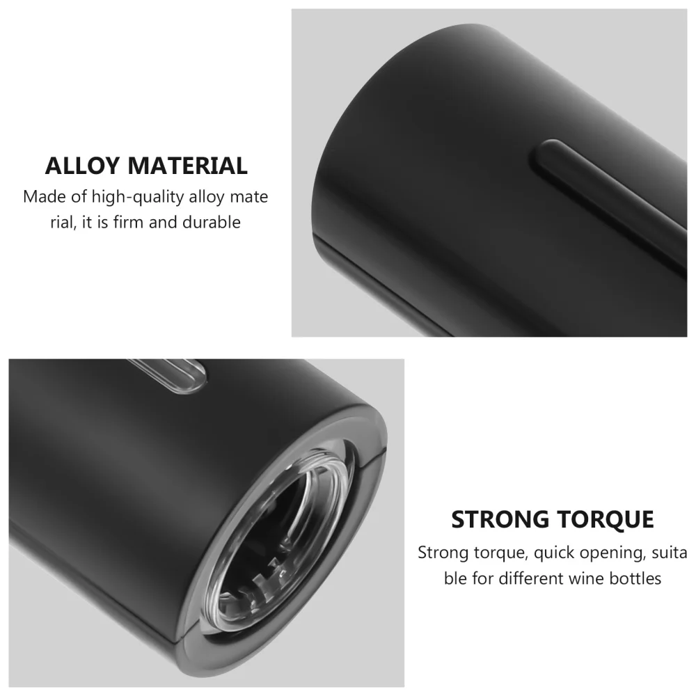 

4Pcs Electric Home Bottle Opener Kit with Stopper Pourer Foil Cutter