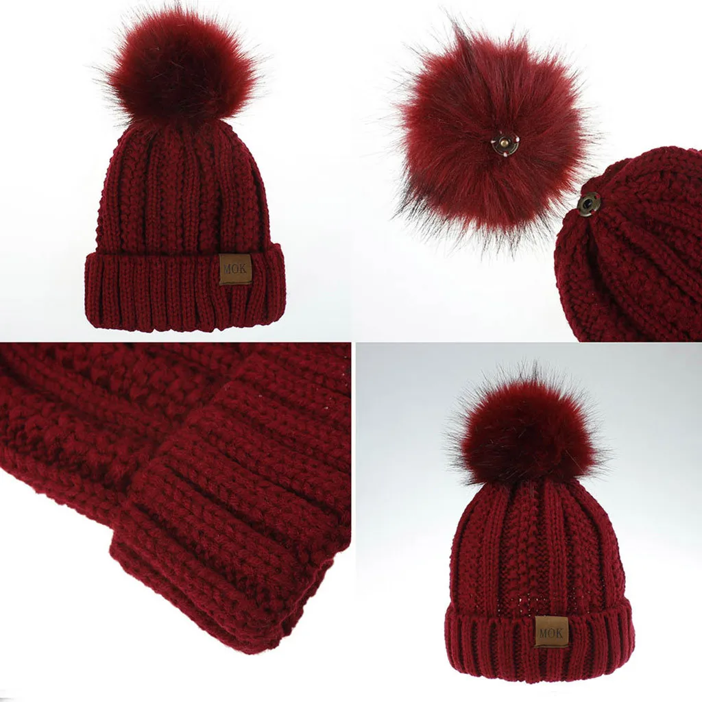 

1 pc New Fashion Women Girls Keep Warm Winter Casual Knitted Hat Cap Wool Hemming Hat Ski Hat Beanies Thick Cap sombrero #05