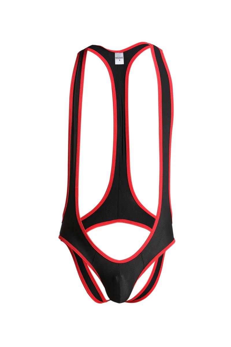 Sexy Men Undershirts JumpSuit One-Piece Suits Open Butt Wrestling Singlet Breathable BodySuit Exotic Super Soft Undershirt