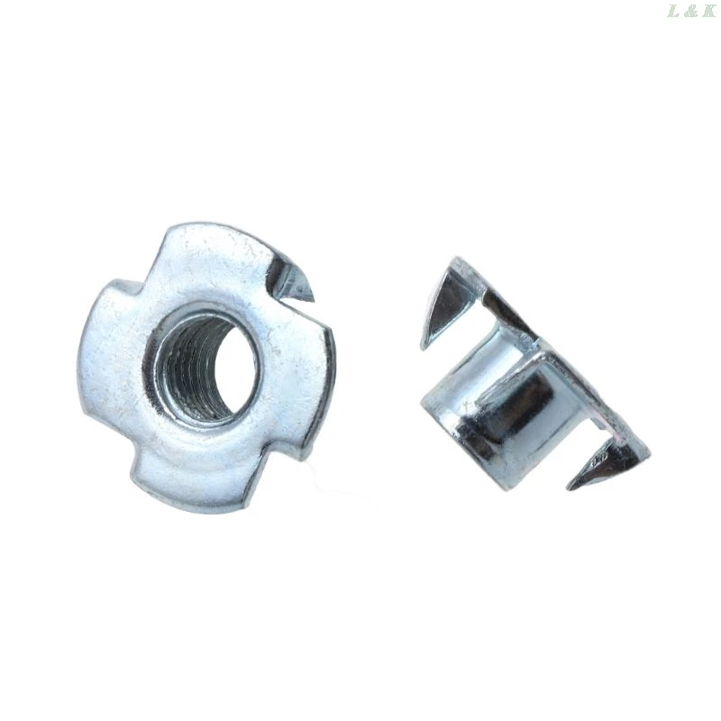 Four-Claw Furniture Nut Square Nail M10 Series Lock Connector Wood Board Inlaid Hardware Fastener L29K | Обустройство дома