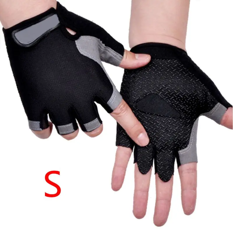 

Silicone Cycling Gloves MTB Road Riding Gloves Anti-slip Anti-sweat Half Finger