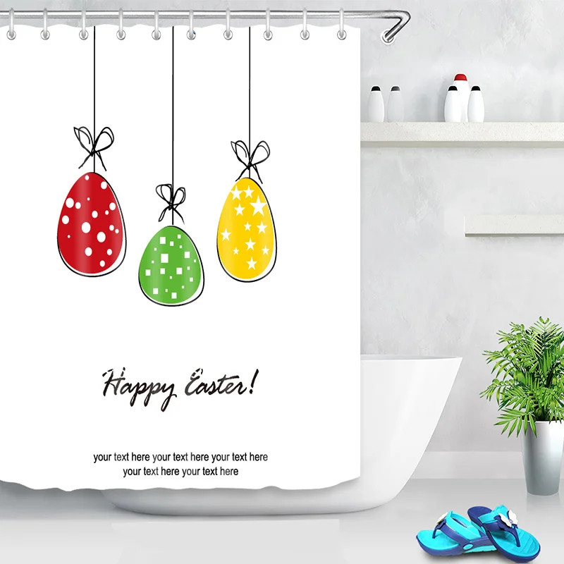 Занавеска для душа непромокаемая с крючком | Дом и сад