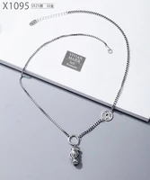 south korea dongdaemun money pixiu necklace clavicle vintage chain