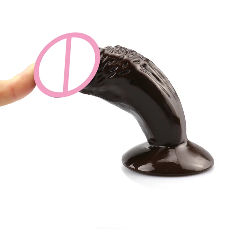 Реалистичный силиконовый пенис для женщин 11 см с сильной присоской женская