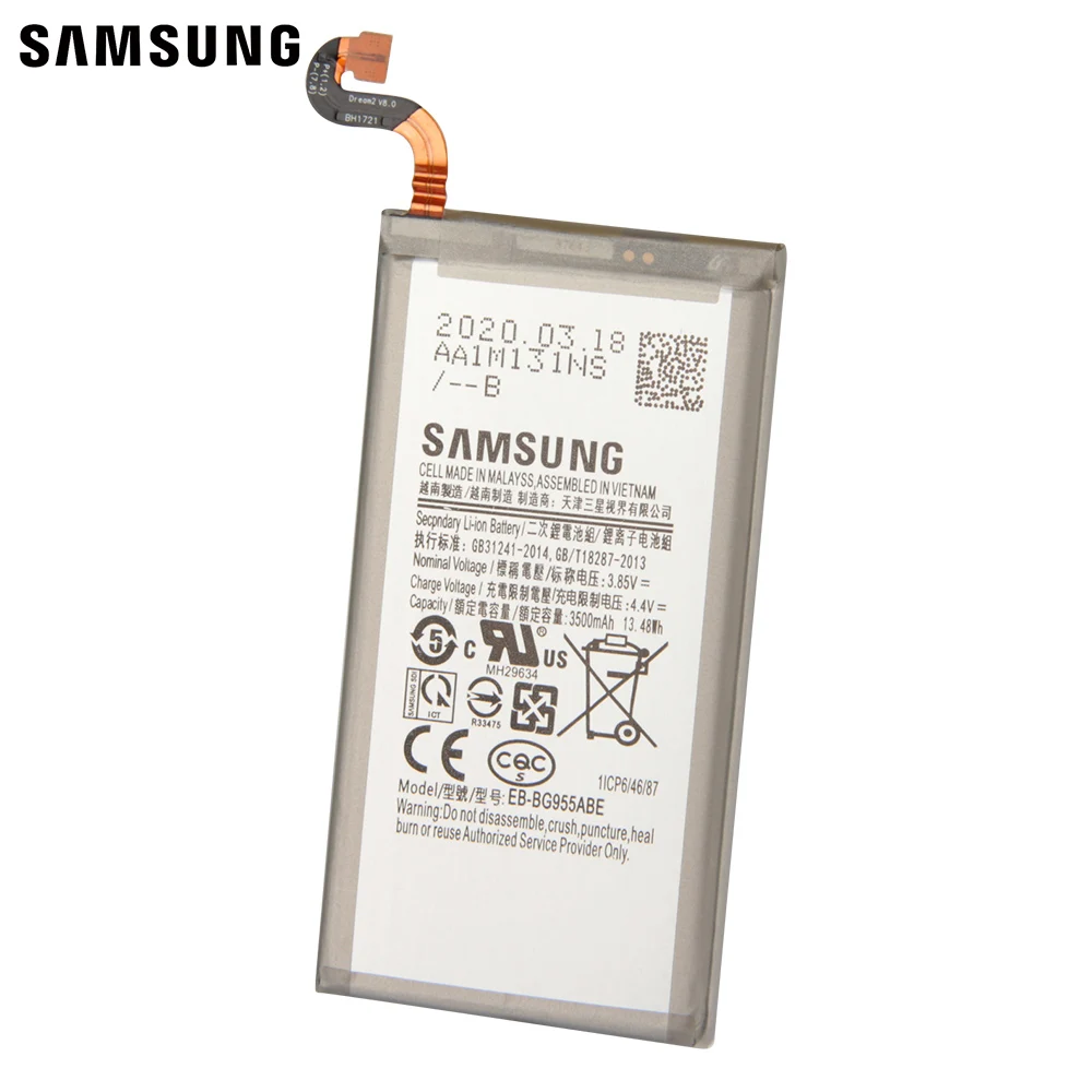 Samsung оригинальный сменный аккумулятор EB-BG955ABA для GALAXY S8 + G9550 G955 SM-G9 SM-G955 плюс S8Plus