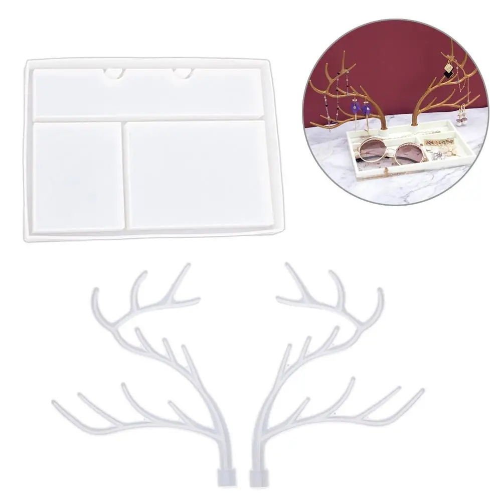 Смола поделки из хрустальной эпоксидной силиконовый большой рога ветви дерева