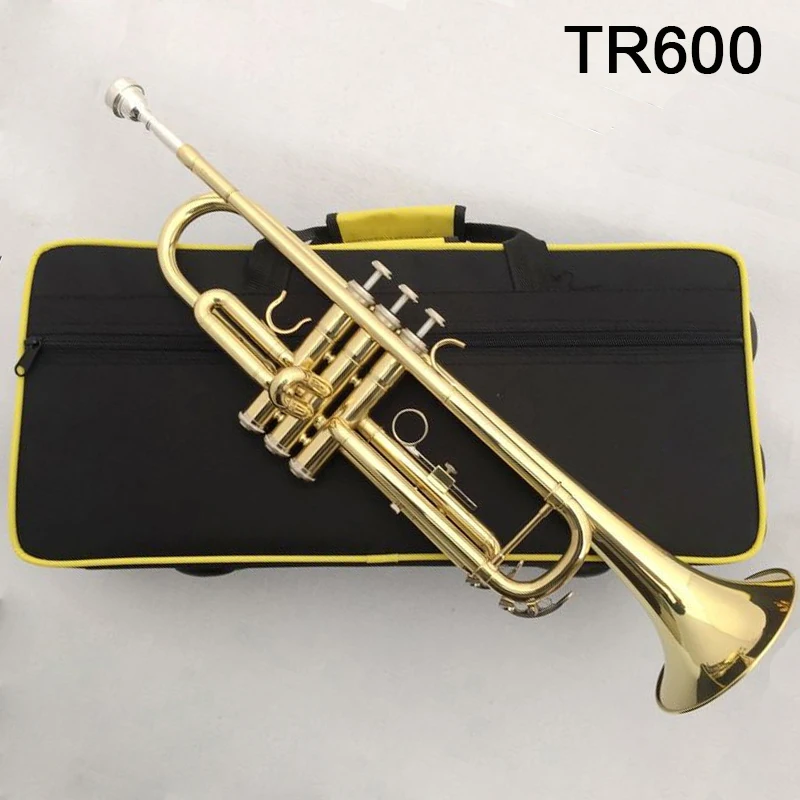 Труба Stradivarius TR-600 музыкальный инструмент плоская серебристая золотистая для