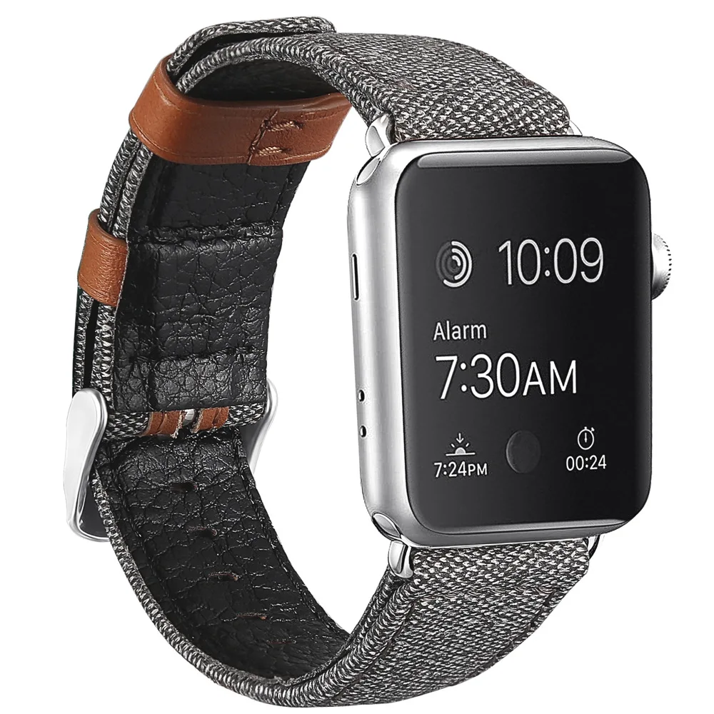 Cinturino для apple watch, 42 мм, ремешок на руку для iWatch, iphone watch, apple watch, ремешок, браслет, montre cuir, серия 5, 44 мм