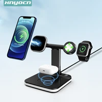 3 in 1 wireless chargers stand 15w fast charging for samsung galaxy s21s20s10s9 watch 3 4gear s3 s4active 2 buds pro live