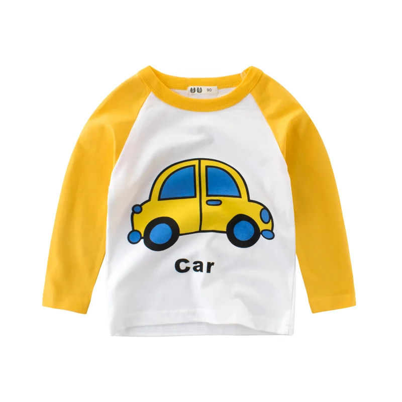 

3003# 3D Tshirt for Baby Cartoon Long Sleeve Children T-Shirts Cotton Kids Boys T Shirt Autumn Kids Girls Tops 2-7Years Clothes