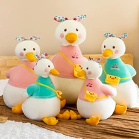 cute cartoon backpack duck plush toy 5070cm kawaii plush stuffed animal childrens sleep pillow girls birthday christmas gift