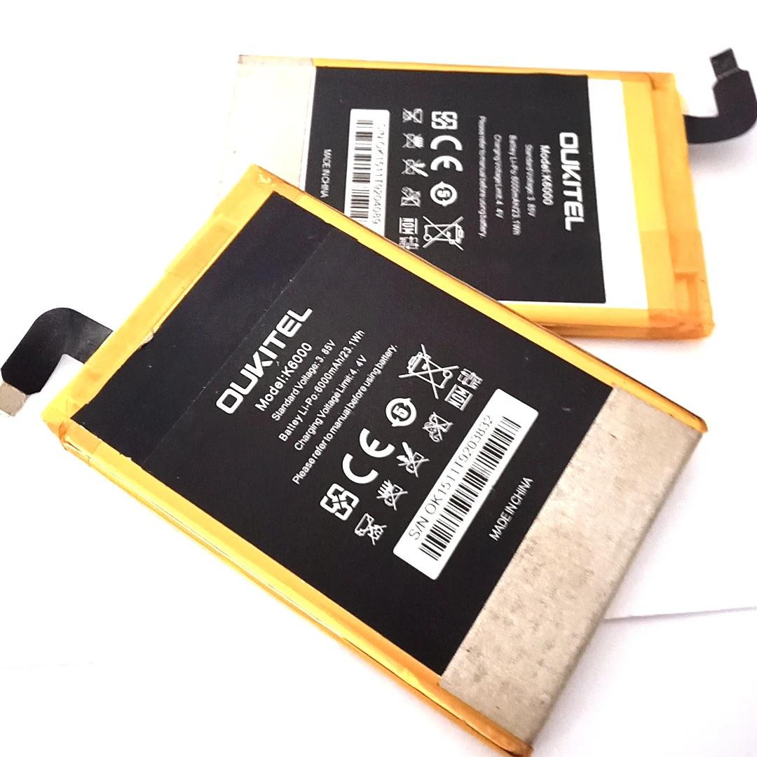 

Original Oukitel K6000 PRO Battery High Quality Battery for Oukitel K6000 PRO+Tracking Number,Used