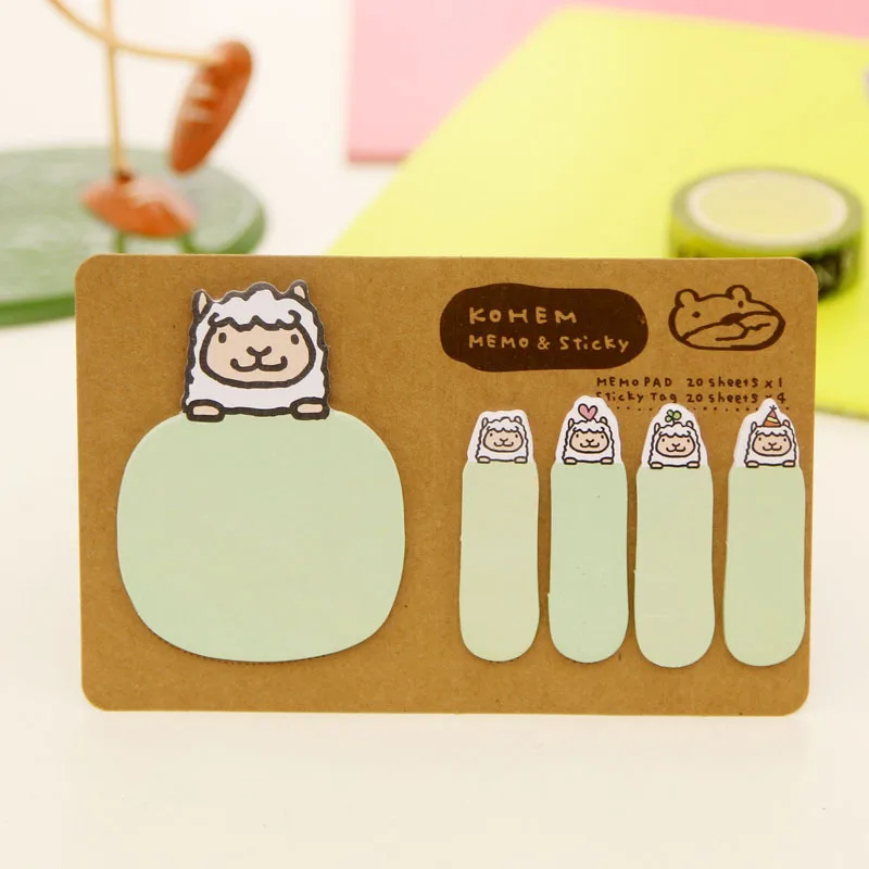 

1 PC 14cm X 9cm Coloffice Creative Cartoon Images Paper Memo Sticky Note N Times Creative DIY Sticker School Office Supplies