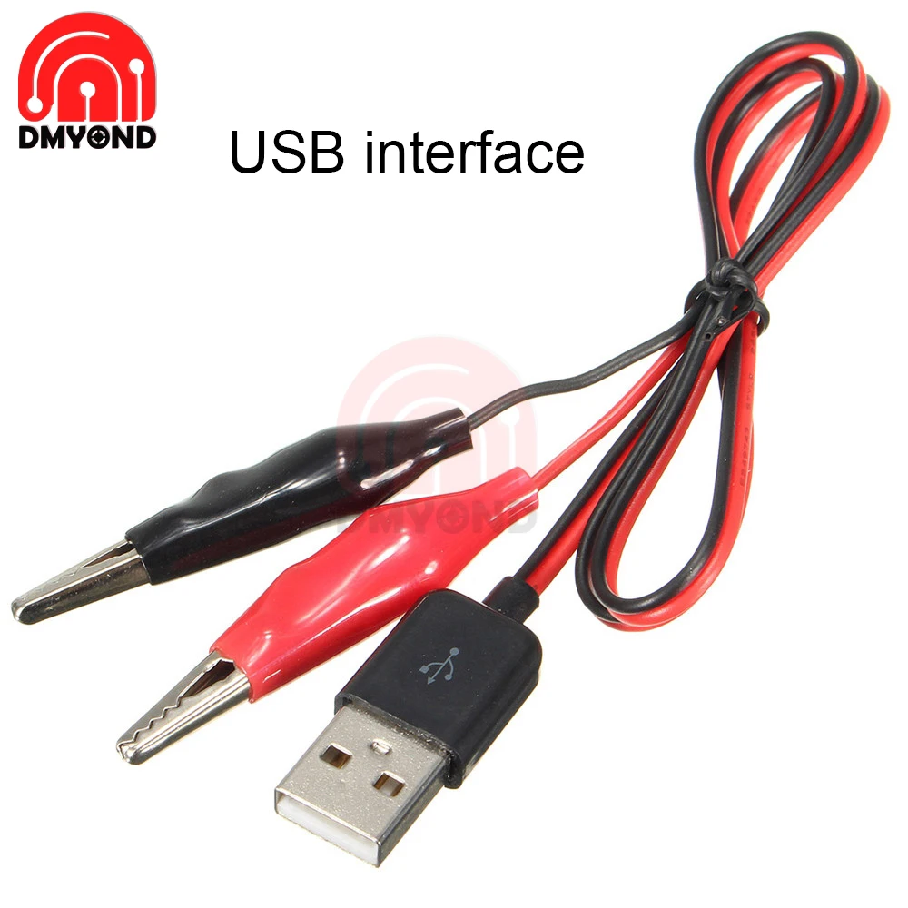 Испытательные зажимы типа крокодил 60 см кабель USB штекер соединитель адаптер