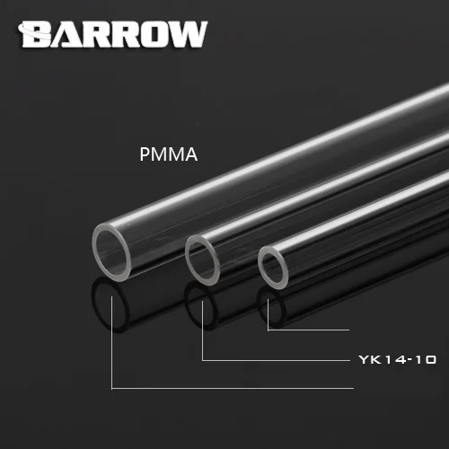 Жесткая трубка Barrow ID 8 мм/OD 12 мм id 10 14 16 Длина 50 см прозрачная акриловая PETG 2 шт./лот