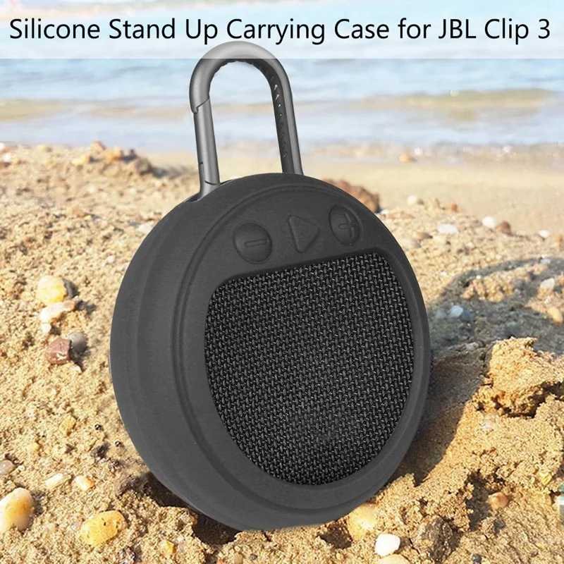 Силиконовый чехол накладка с подставкой для JBL CLIP 3 защитный портативный Bluetooth