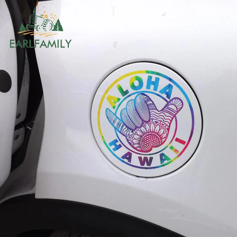 Наклейка EARLFAMILY для автомобиля грузовика 12 8 13 см х надпись &quotАлоха Гавайи&quot на