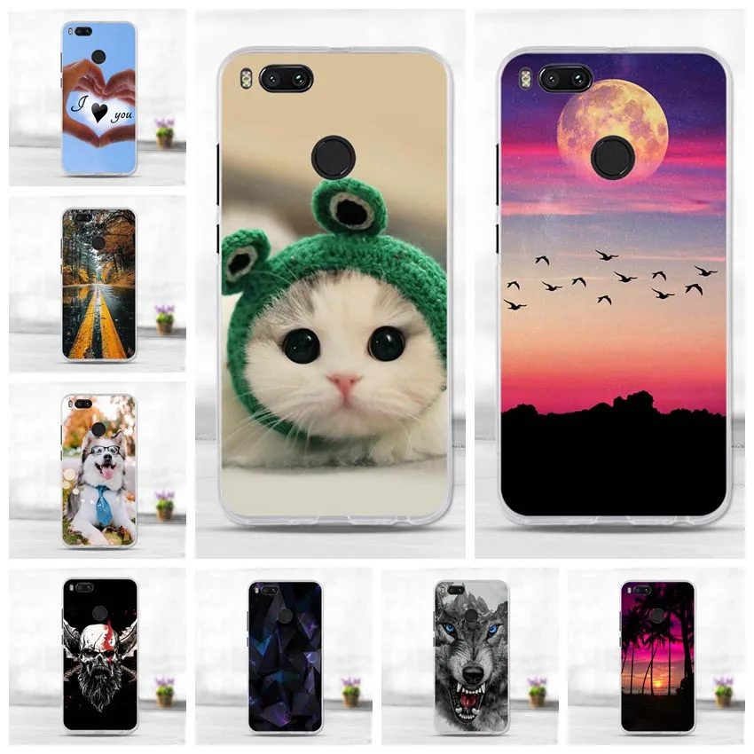 Чехол для Xiaomi Mi A1 чехол Funda 5X Mi5X мягкий силиконовый из ТПУ Xiomi mi Защитные чехлы