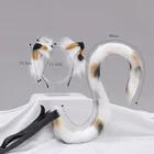 12 шт., Плюшевые Пушистые украшения для волос