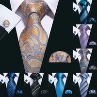 2019 barry wang 20 colors paisley 100 silk ties for men gifts wedding necktie gravata handkerchief set men business groom s 20p