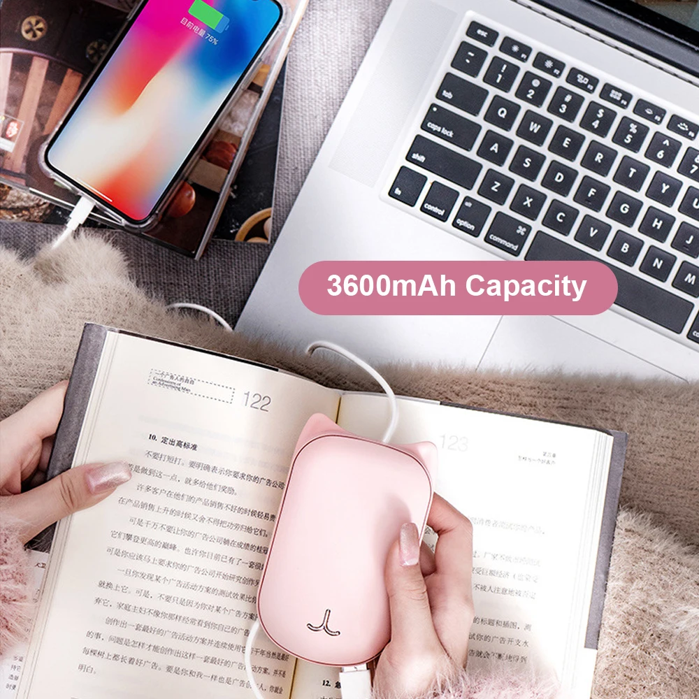 Портативное мини зарядное устройство 3600 мАч с зарядкой от USB двухстороннее