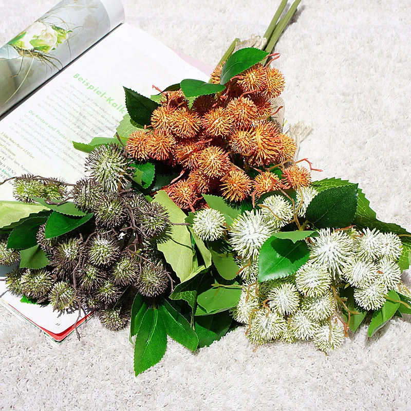 Искусственные каштановые фруктовые ветки искусственные цветы домашние