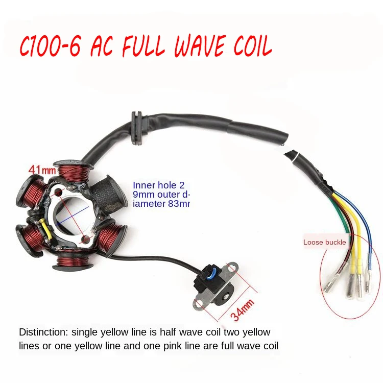 1 шт. Новый JH70 статор зажигания магнитная пластина для 125 куб. См велосипед ямы XR50