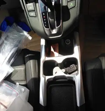 

Автомобильный Стайлинг коробка передач подстаканник защитный чехол для Honda CRV 2017 ABS отделка декоративные аксессуары