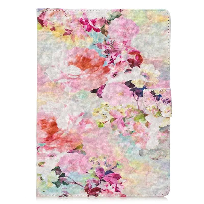 Pink Flower Чехол для huawei MediaPad T3 10 чехол Kawaii Единорог кошка девушки цветок окрашенный PU кожаный чехол-подставка для huawei T3 10 чехол 9,6" - Цвет: Pink Flower