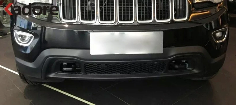 Для Jeep Grand Cherokee 2014 2016 2017 2018 ABS хромированный передние противотуманные фары