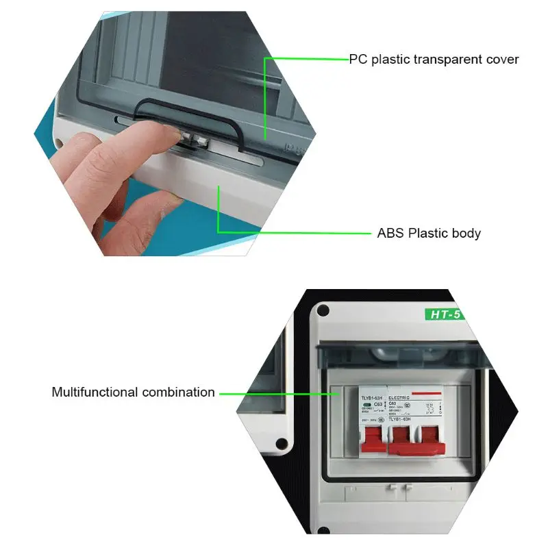 

5/8/12/15/18/24Ways Electrical Distribution Box Waterproof Junction Wire Box
