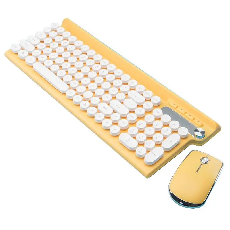 

Wireless Keyboard and Mouse Set Rechargeable Silent Desktop Office Keypad Mouse 090F