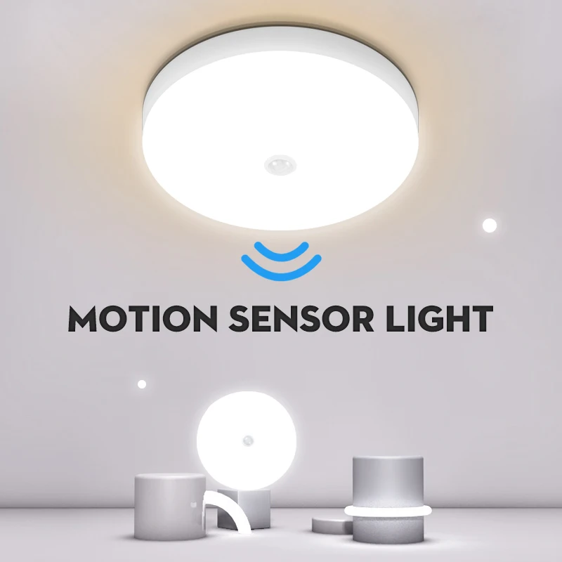 

LED Lamp with Motion Sensor Ceiling Lights PIR Night Light AC85-265V 15/20/30/40W Wall Lamps for Home Stair Hallways Corridor