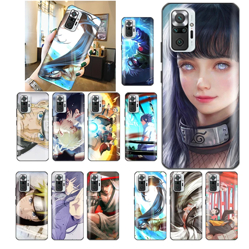 

N-Narutos Sasuked Kakashi Gaara Phone Case For Redmi Note 10 10X 10T Pro 4G 5G Cheap Anime Waterproof Shockproof Luxury