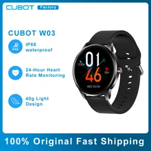 2021 Cubot W03 Smart Watch Mem Women Full Touch IP68 Waterproof Sports Heart Rate Monitoring Smartwatch for IOS Android phone