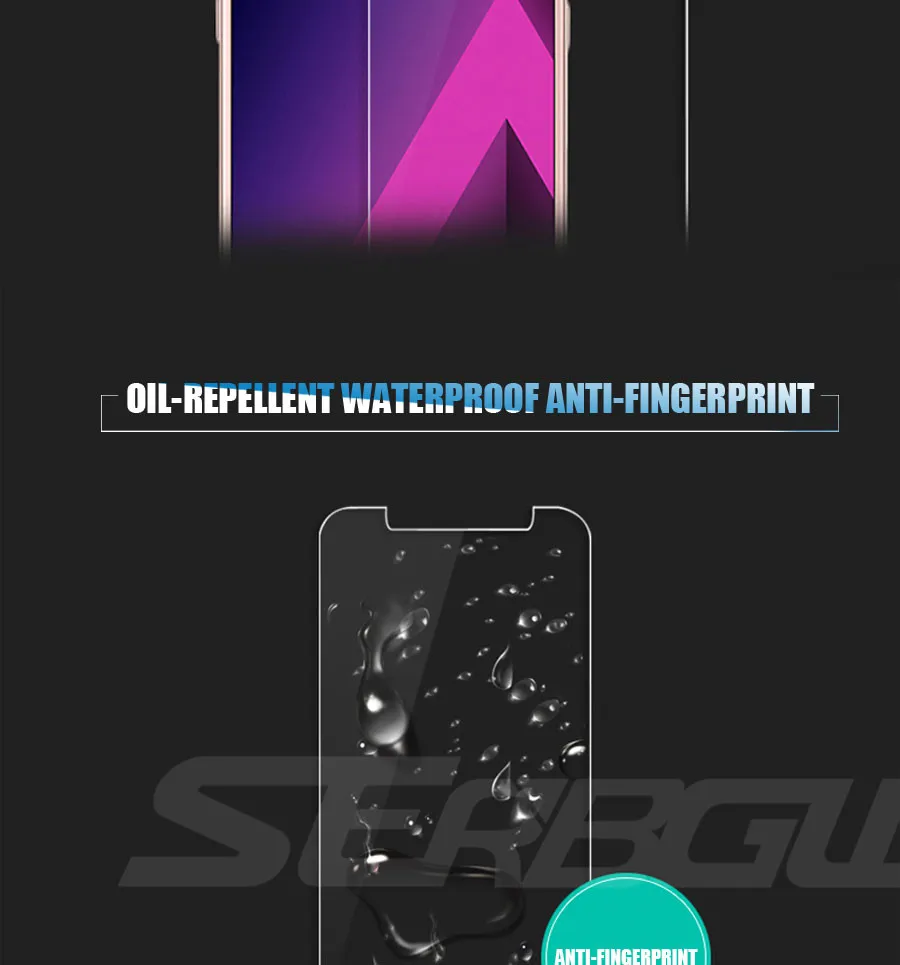Закаленное стекло для samsung Galaxy A7 A5 A3 Защита экрана для samsung A6 A8 Plus A9 защитная пленка