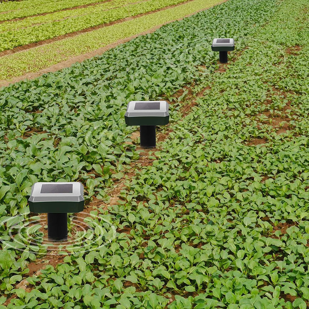 Солнечный Мощность открытый Водонепроницаемый ультразвуковой от кротов змей