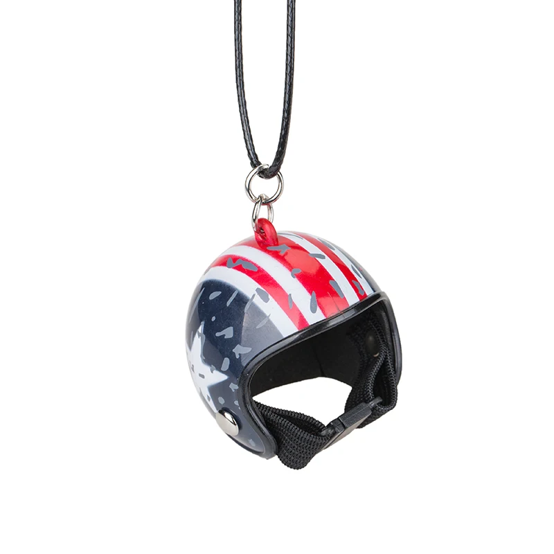 1 шт. подвесной брелок для ключей миниатюрный 3D в форме шлема автомобиля сумки