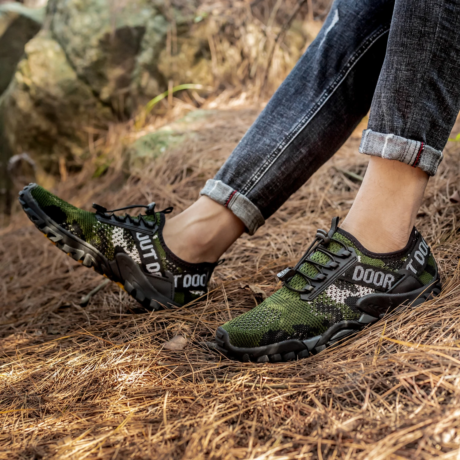 

Men's Casual Shoes Lightweight Breathable Mesh Men Sneakers Rubber Sole Non-Slip Men's Summer Shoes Outdoor Fashion Men Shoes