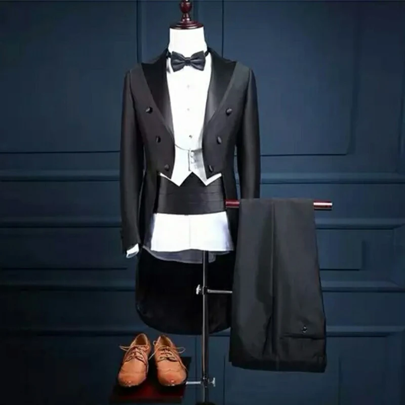 Мужские костюмы для свадьбы одежда жениха лучшая мужская классический деловой