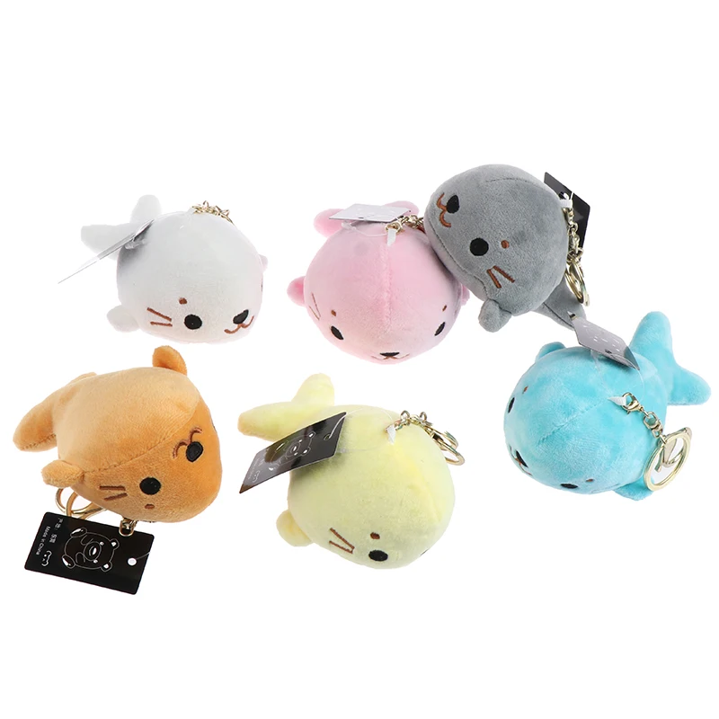 

1Pc Cute Small Dolphin Ocean Animal Stuffed Plush Toys Sea Animal Keychain Pendant Plush Toy