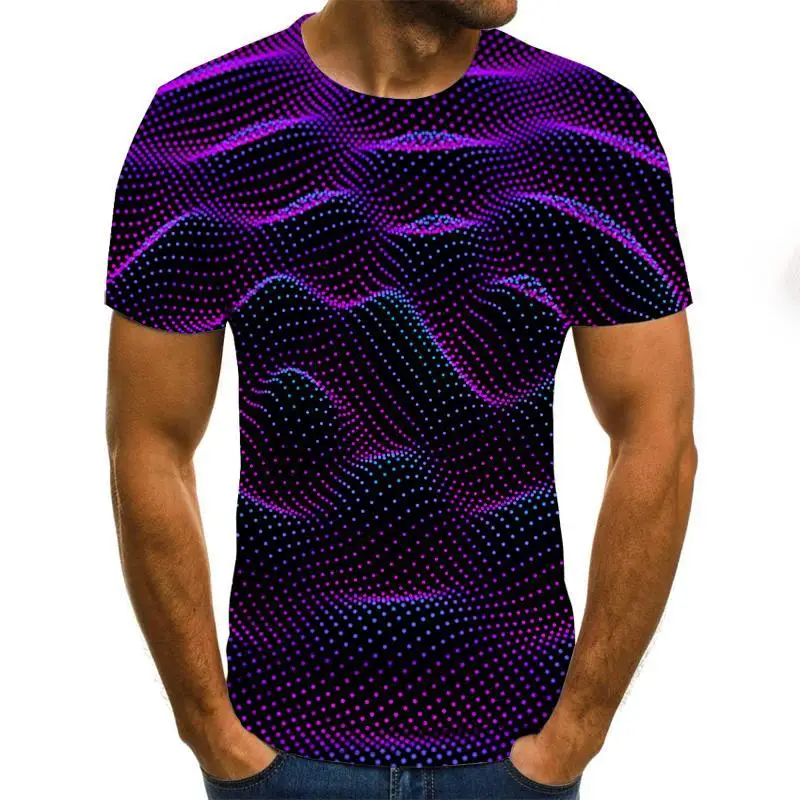 

Popula 3d Digital Printing Funny Punky T -Shirt A Hot Seller Of Slim Fit ,Short -Sleeved Shirt Tops In Europe /America