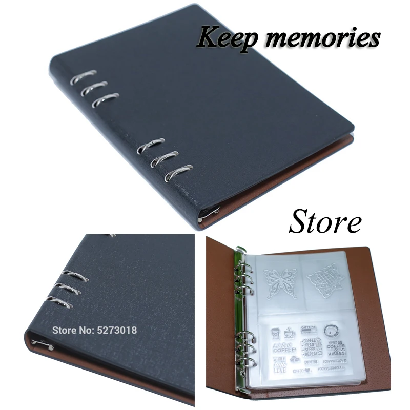 А5 Новая коллекция альбом для прозрачных штампов печать многослойная