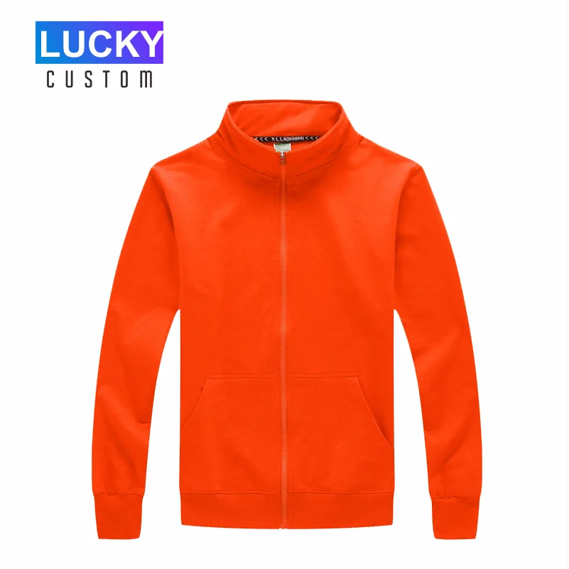 Для мужчин тонкая куртка с длинными рукавами и стоячим воротником однотонные