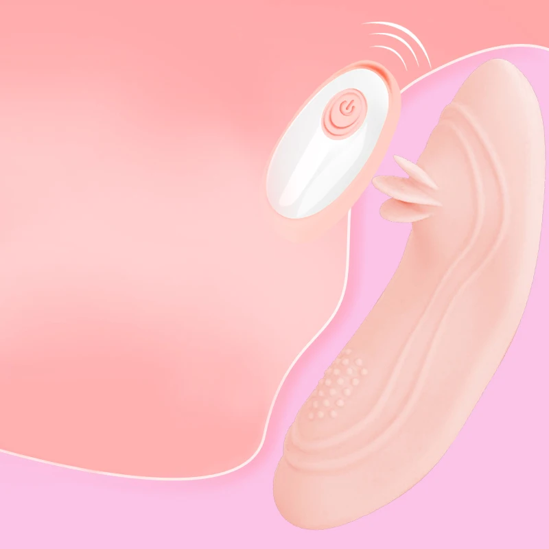 Фаллоимитатор вибратор-бабочка для женщин Стимулятор клитора двойная