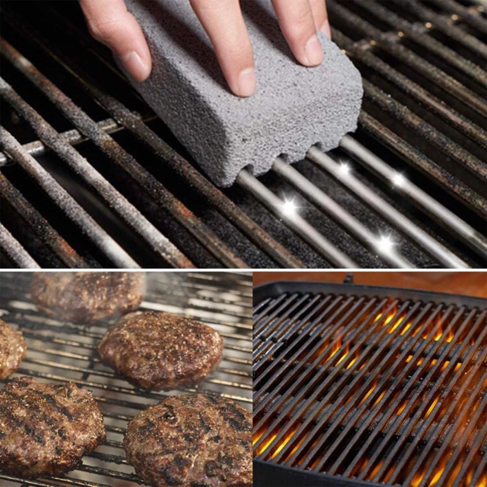 Новый стиль кирпичной щетки для очистки гриля BBQ с помощью пемзового камня для удаления накипи с решеток, плоских котлов и бассейнов.