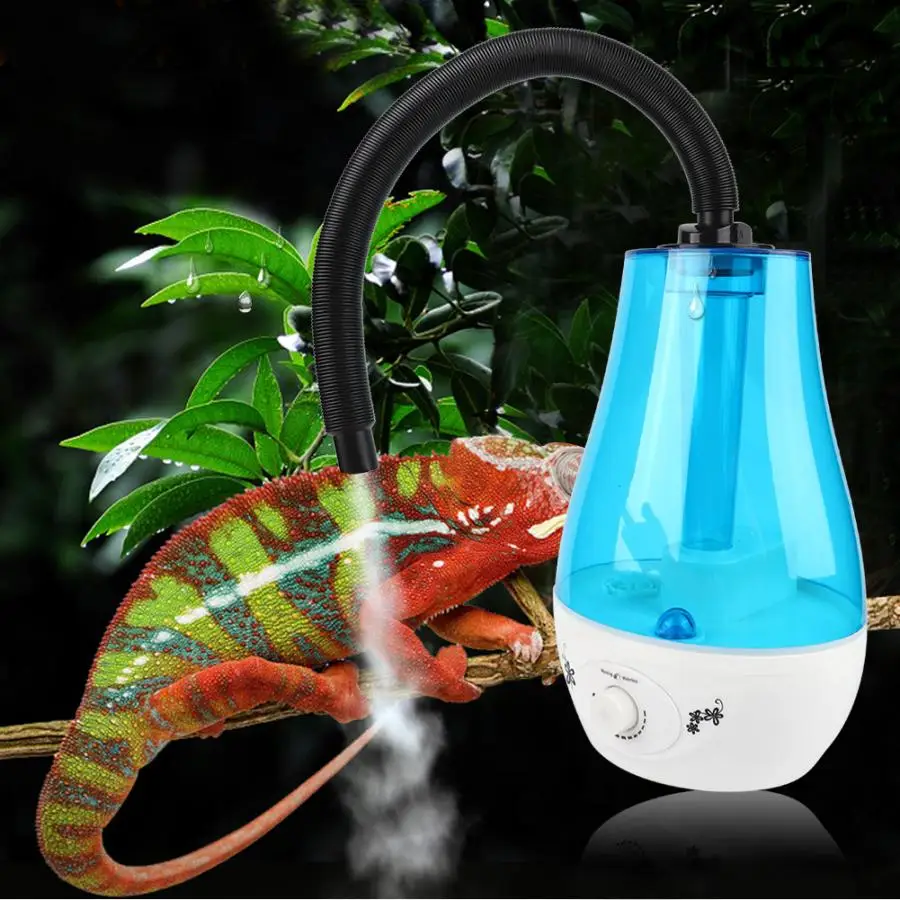 Humidificador port&aacute;til de 3L para reptiles y anfibios, generador de niebla s&uacute;per nebulizador, terrario silencioso, humidificador de lagarto-1