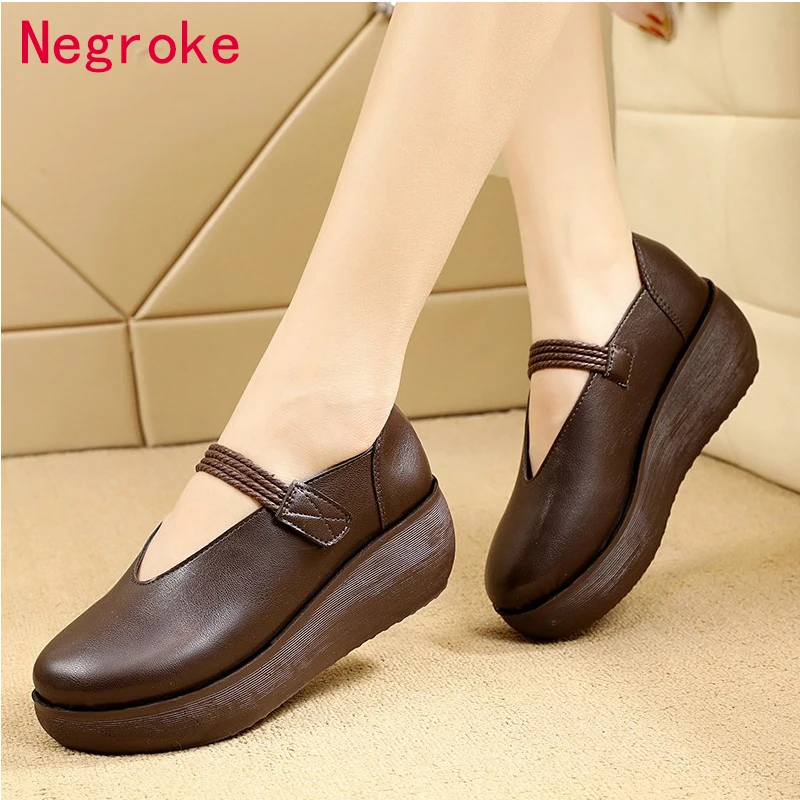

2020 Autumn Women Flat Platform Shoes Woman Fashion Thick Bottom Flats Casual Shoes Zapatos Mujer Ladies Mary Jane Shoe