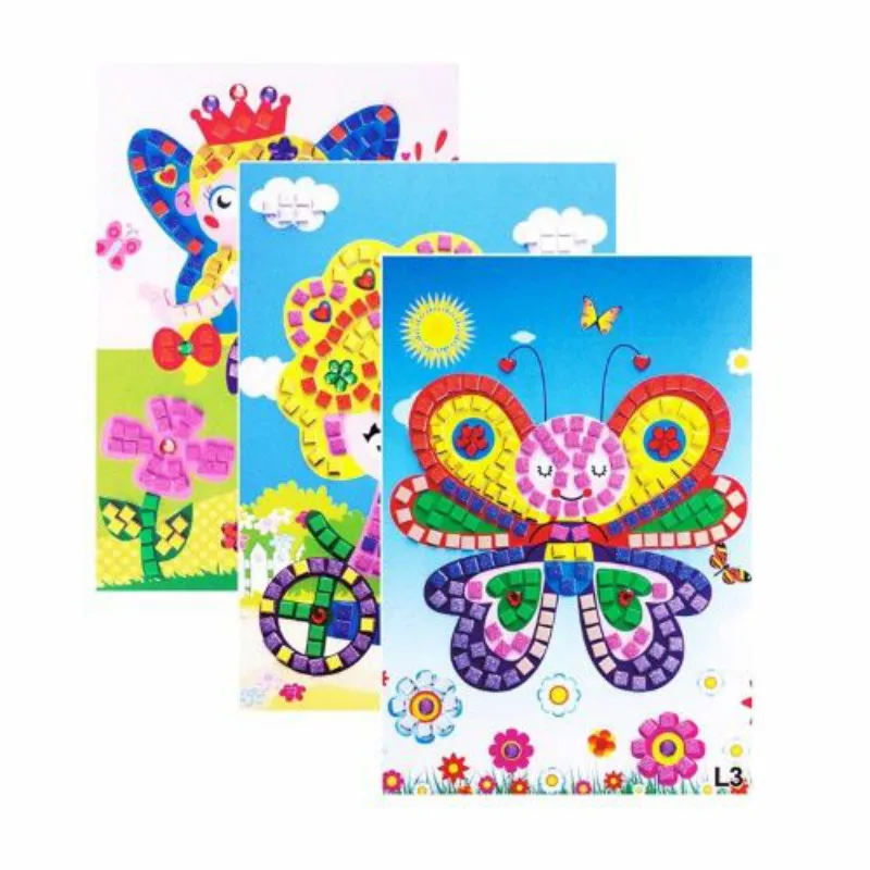 3D Детский пазл из ЭВА DIY пенная мозаика хрустальные наклейки художественные