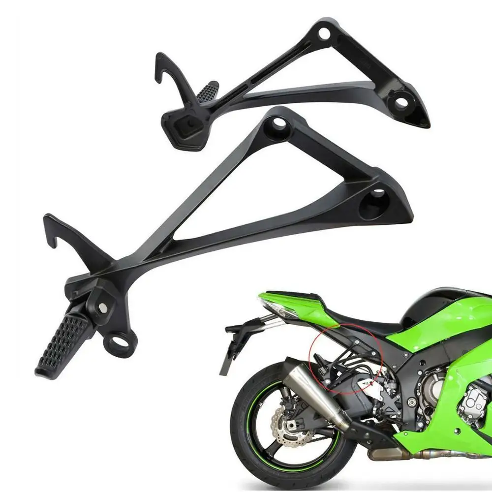 Мотоциклетные задние Пассажирские подножки для Ног Кронштейн Kawasaki Ninja ZX10R ZX 10R 2011
